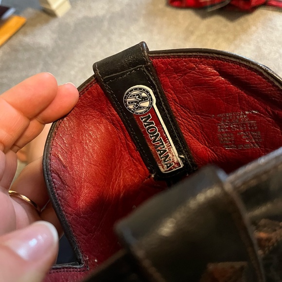 Montana made in Mexico authentic leather cowboy boots - Picture 4 of 4